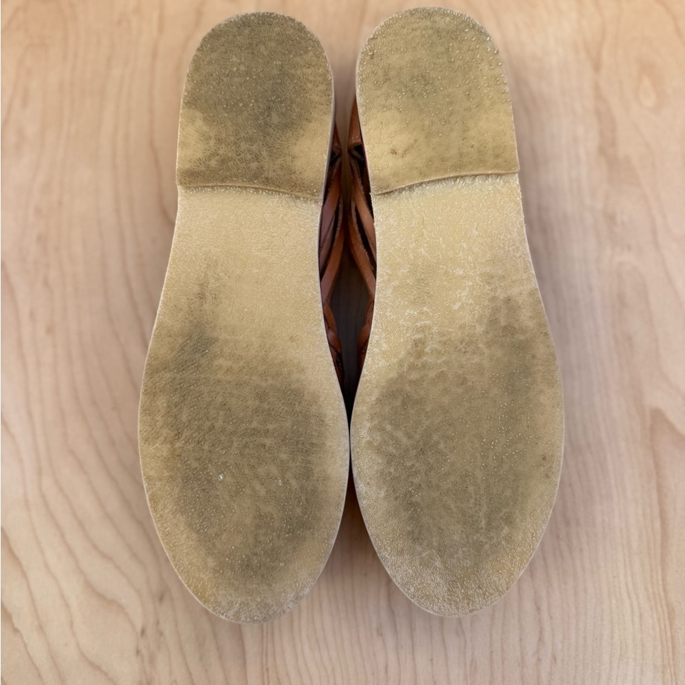 Women’s Woven Leather Espadrille Slip-On’s - Picture 8 of 11